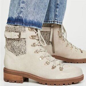 Sam Edelman Tenlee Suede Leather Lace-Up Lug Sole Hiker Boot 7
